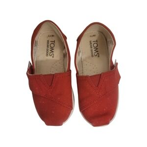 Toddler Girls/boysbClassic Canvas Slip On Shoes Red